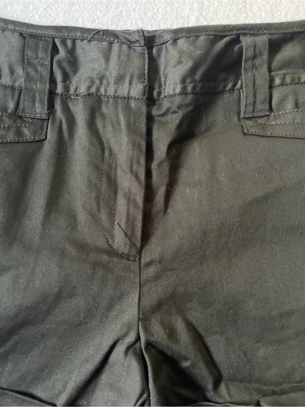 Cambridge Dry Goods Black Cuffed Women's Shorts